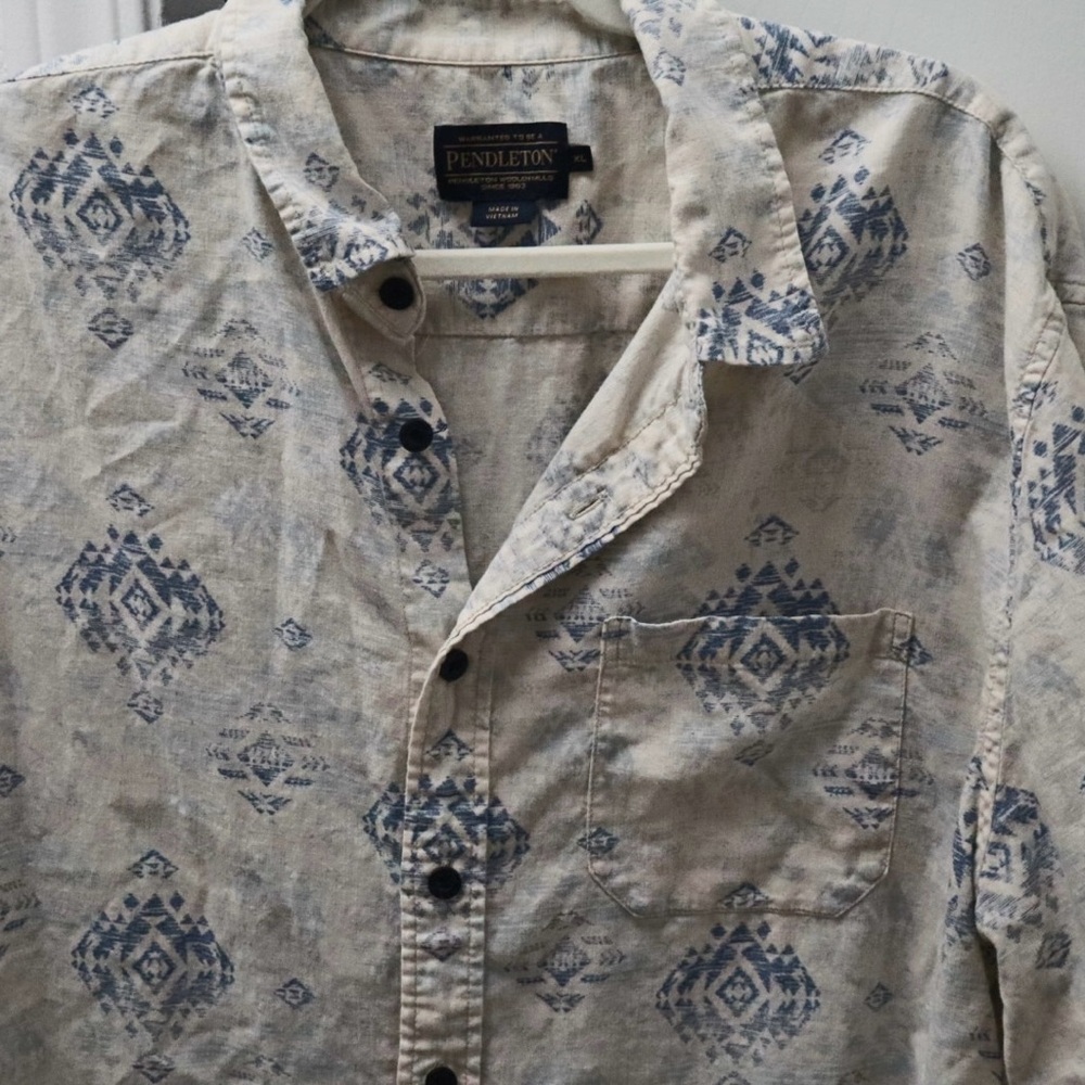 Pendleton Dawson Linen-Blend Button-Down Shirt - image 3